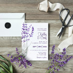 Watercolor Lavender Wedding Invitation Einladung<br><div class="desc">Invite guests to your special wedding day with these lovely watercolor lavender invitations! Matching collection available!</div>
