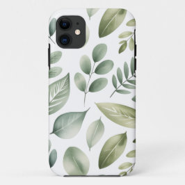 Watercolor Leaf Pattern Case-Mate iPhone Hülle