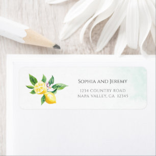 Watercolor Lemon Blossom Sommerhochzeit