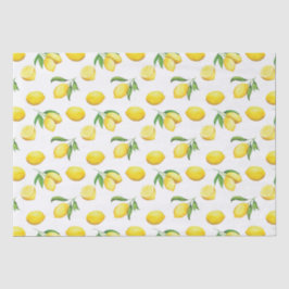 Watercolor Lemon Wrapping Paper Seidenpapier