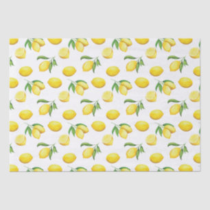 Watercolor Lemon Wrapping Paper Seidenpapier