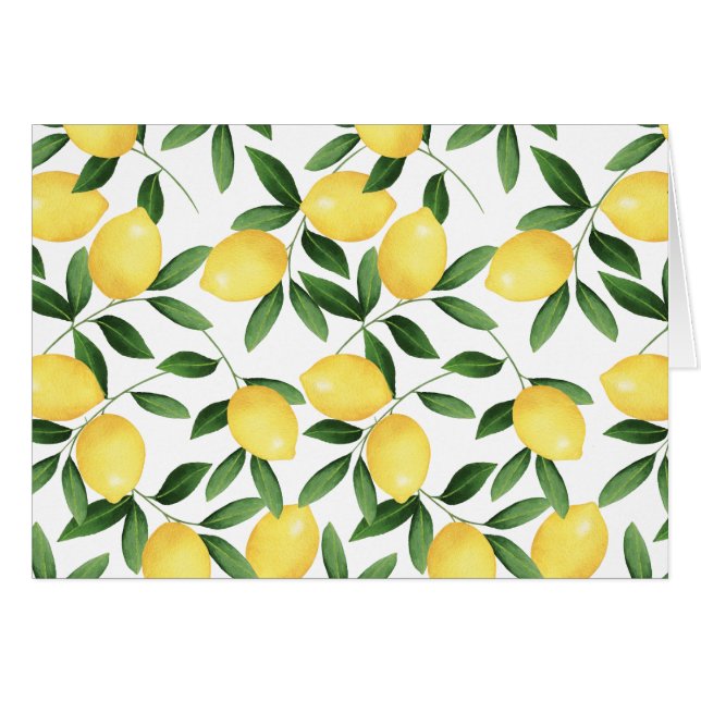WATERCOLOR LEMONS (Vorderseite (Horizontal))
