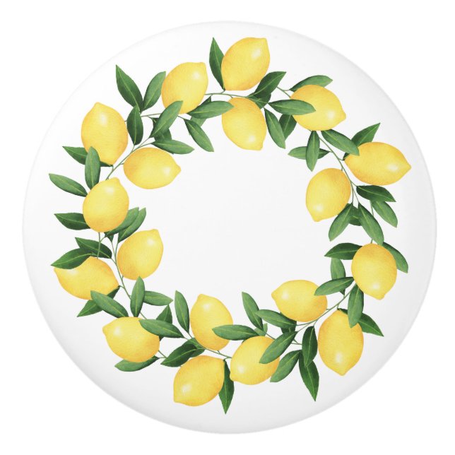 WATERCOLOR LEMONS KERAMIKKNAUF (Vorderseite)