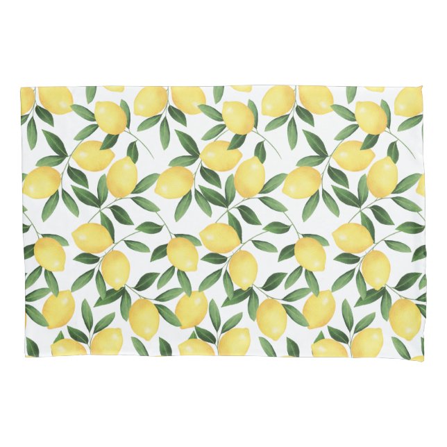 WATERCOLOR LEMONS KISSENBEZUG (Vorderseite)