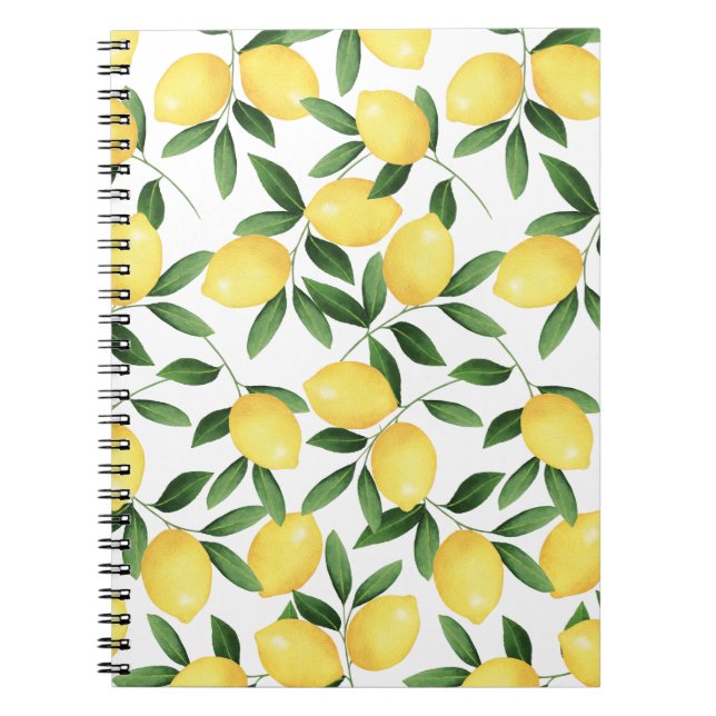 WATERCOLOR LEMONS NOTIZBLOCK (Vorderseite)