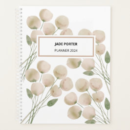 Watercolor Light Pink Florals Weekly Planner Planer