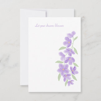 Watercolor Lilac RSVP Karte