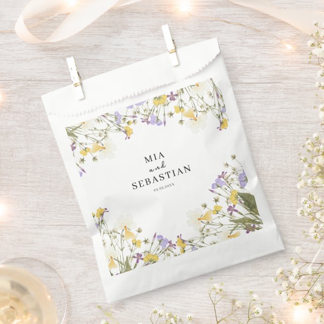 Watercolor Lilac Wedding Geschenktütchen (Ausgeschnitten)