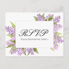 Watercolor Lilacs Bouquet Ein perfektes Wochenende Postkarte