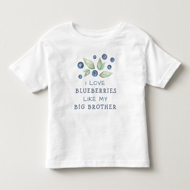 Watercolor Love Blueberries  Kleinkind T-shirt (Vorderseite)