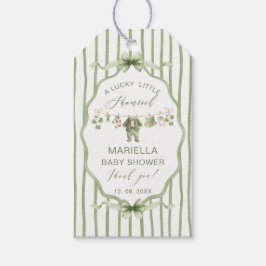 Watercolor Lucky Charm Shamrock baby shower Geschenkanhänger