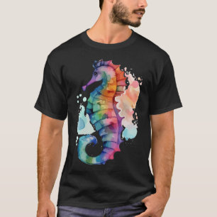 Watercolor-Magie-Seepferdchen T-Shirt