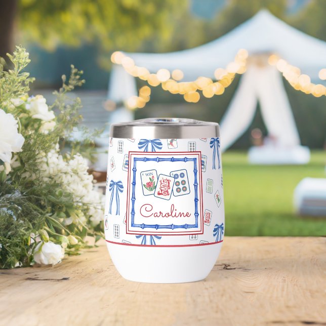 Watercolor Mahjong Tiles & Bows Party (Hochzeit (gedreht))