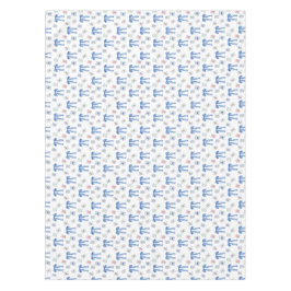 Watercolor Mahjong Tiles & Bows Tischdecke