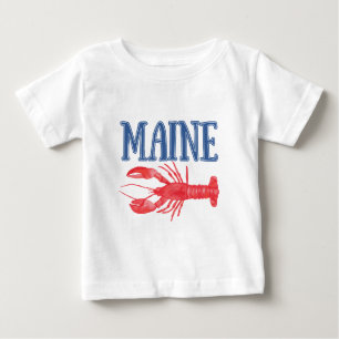 Watercolor Mainster Lobster Baby T-shirt
