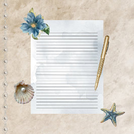 Watercolor Majestic Mia Writer Paper