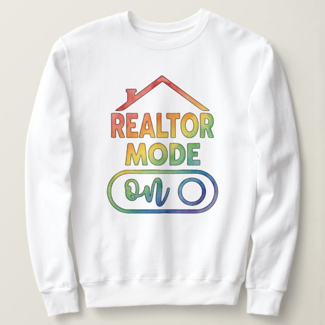 Watercolor-Makler-Modus Ein Sweatshirt Agent Gesch (Design vorne)