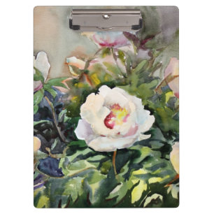 Watercolor-Malerei der schönen Blumen Klemmbrett