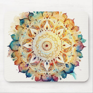 Watercolor Mandala Mousepad