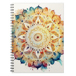 Watercolor Mandala Notizblock