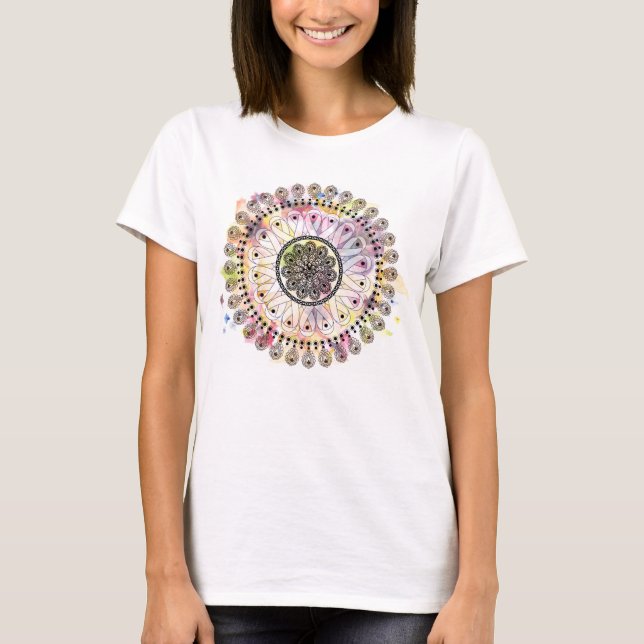 Watercolor Mandala T-Shirt (Vorderseite)