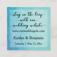 Watercolor Mandala Wedding Website Erinnerung Card