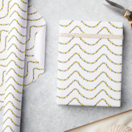 Watercolor Mardi Gras Beads Geschenkpapier