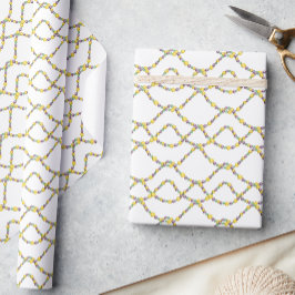 Watercolor Mardi Gras Beads Geschenkpapier