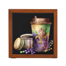 WATERCOLOR MARDI GRAS COFFEES CUPS BLUME