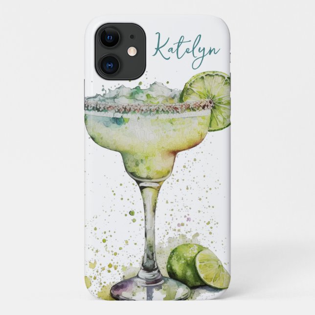 Watercolor Margarita Case-Mate iPhone Hülle (Rückseite)
