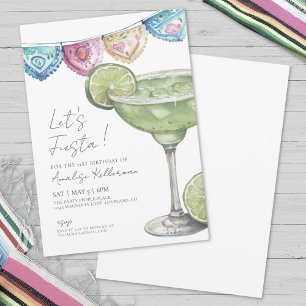 Watercolor Margarita Cinco De Mayo Geburtstagspart Einladung