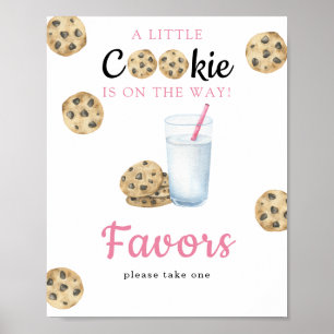 Watercolor-Milch-Babyparty - Geschenke Poster