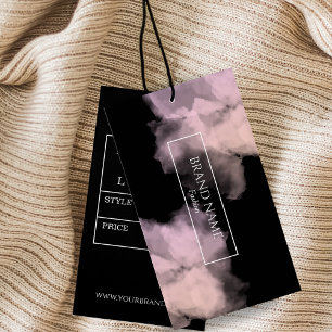 Watercolor Modern Black Hang Tag