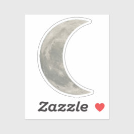 Watercolor Moon Weltraum Geburtstagspartei Gunst Aufkleber