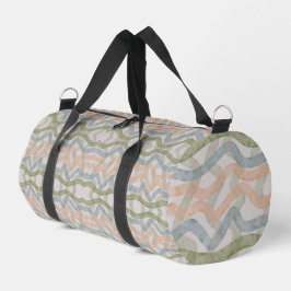 Watercolor Mopping Brushstrokes Pattern In Pastel Duffle Bag
