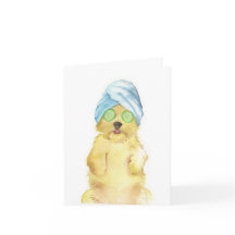 Watercolor Morkie Poo Dankeskarten