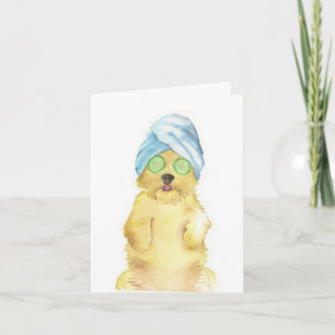 Watercolor Morkie Poo Dankeskarten Dankeskarte