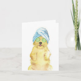 Watercolor Morkie Poo Thank You Cards Dankeskarte