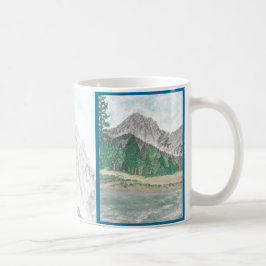Watercolor Mountain Scene personalisierte Mug Kaffeetasse