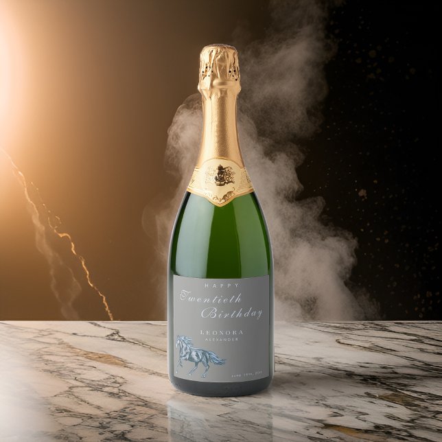 Watercolor Mystical Horse ANY Adult Birthday Party (Von Creator hochgeladen)