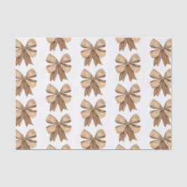 Watercolor Natural Burlap Bow Seidenpapier