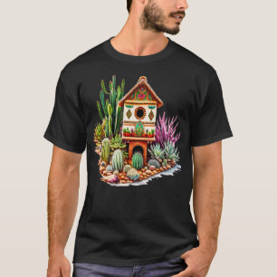 Watercolor New Mexico Style Birdhouse T-Shirt
