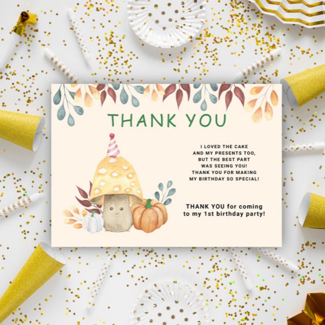 Watercolor niedlich Fliegenagrarparty zum ersten G Dankeskarte (Von Creator hochgeladen)