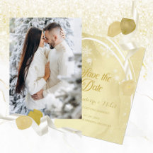 Watercolor Noelle Save The Date Karte