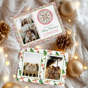Watercolor Nussknacker-Medaillon Weihnachten