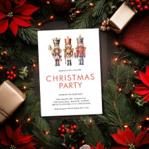 Watercolor Nutcracker Minimales Weihnachtsfest Par