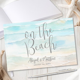 Watercolor On The Beach Wedding Gästebuch