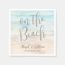 Watercolor On The Beach Wedding
