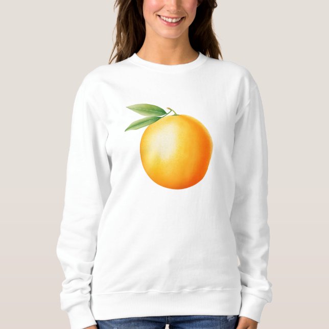 Watercolor Orange Sweatshirt (Vorderseite)