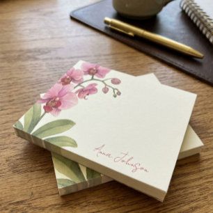 Watercolor-Orchidee Personalisierte Post-it-Notize Post-it Klebezettel